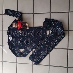 Hanna Anderson Curious George pajamas size 8